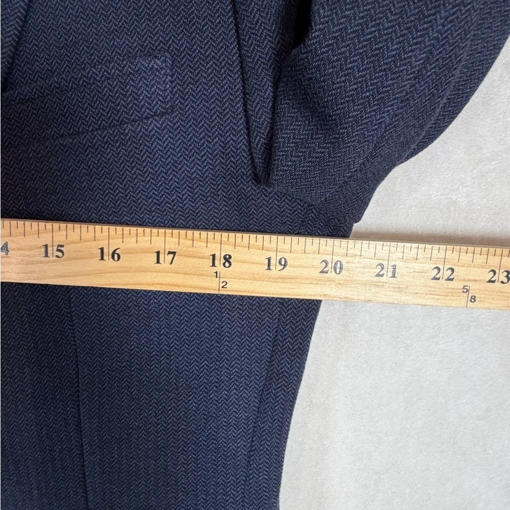Bonobos 40R Italian Fabric Thick Cotton Blend Midnight Blue Corded Sport Coat
